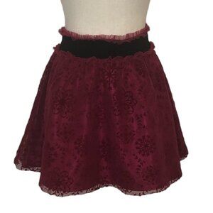 IVY & MOON Skirt Girls Size 12 Red Lace Short Skirt
